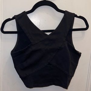 Black crop top use -> like new